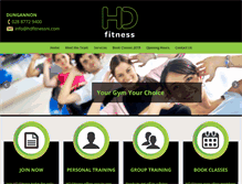 Tablet Screenshot of hdfitnessni.com